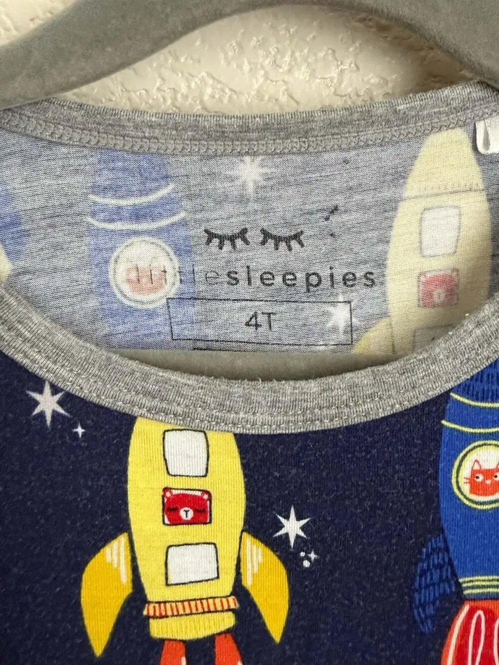 Little Sleepies Rocket Ship Two-Piece Pajama Set 4T
